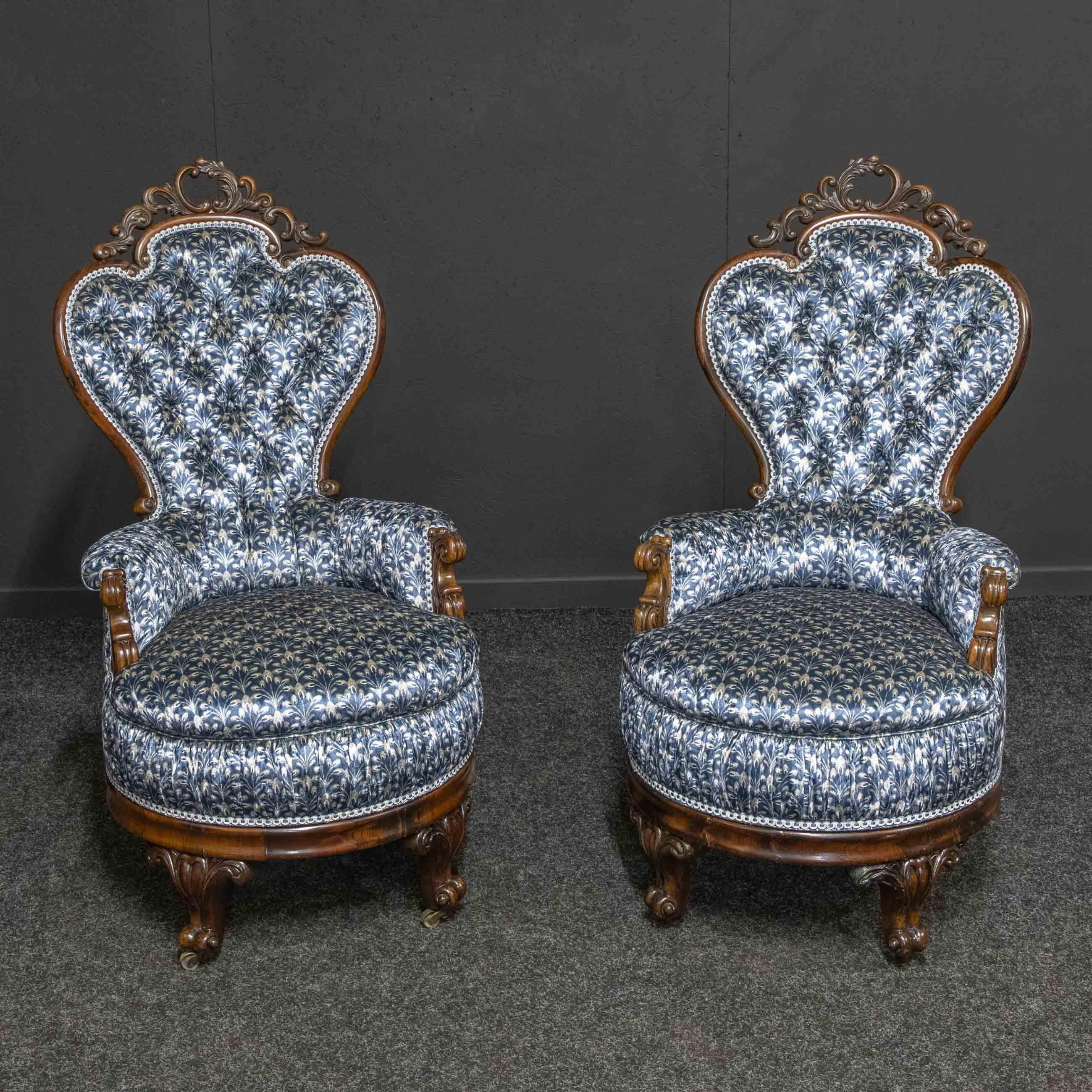 19th Century Victorian Liner Chairs For Sale