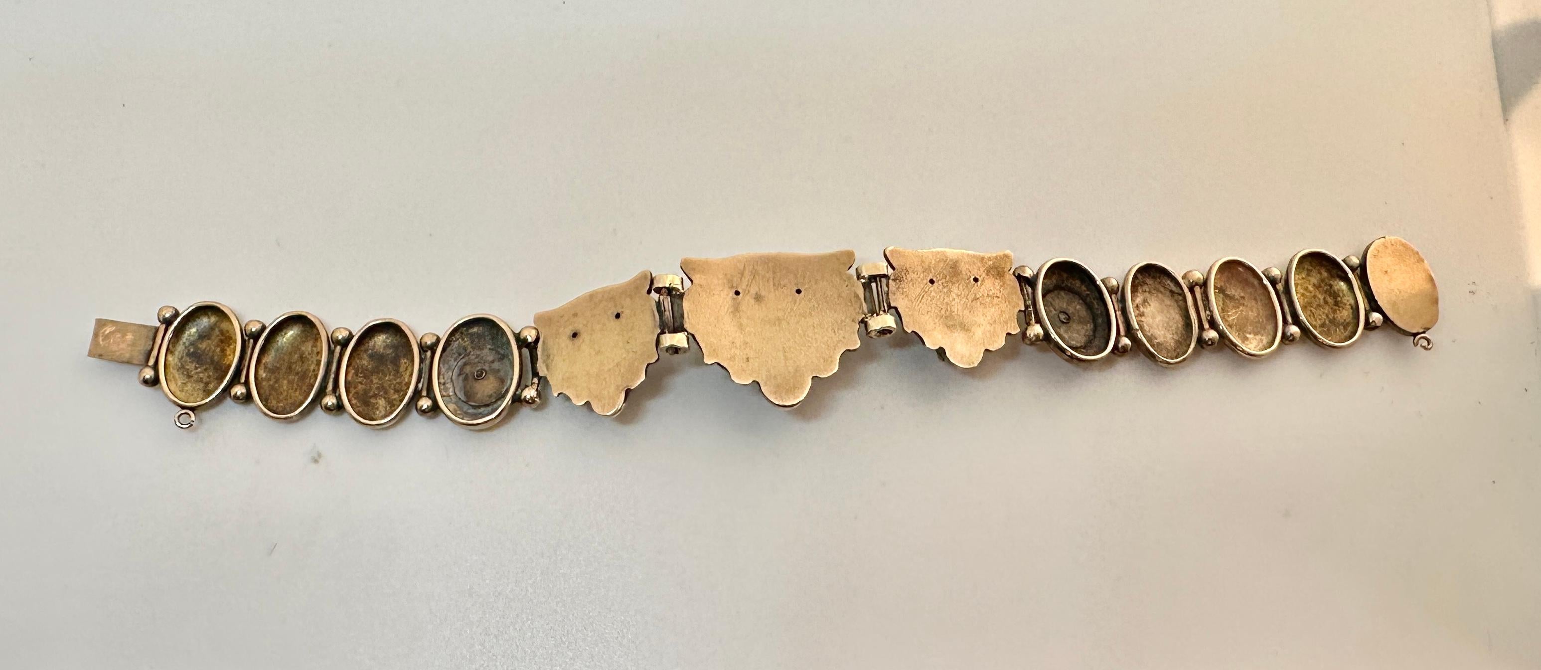 Pulsera Victoriana León Mina Antigua Diamante Rubí Oro Gato Pantera Leopardo Tigre en venta 2