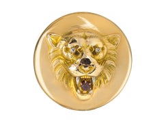 Victorian Lion Locket with Longchain
