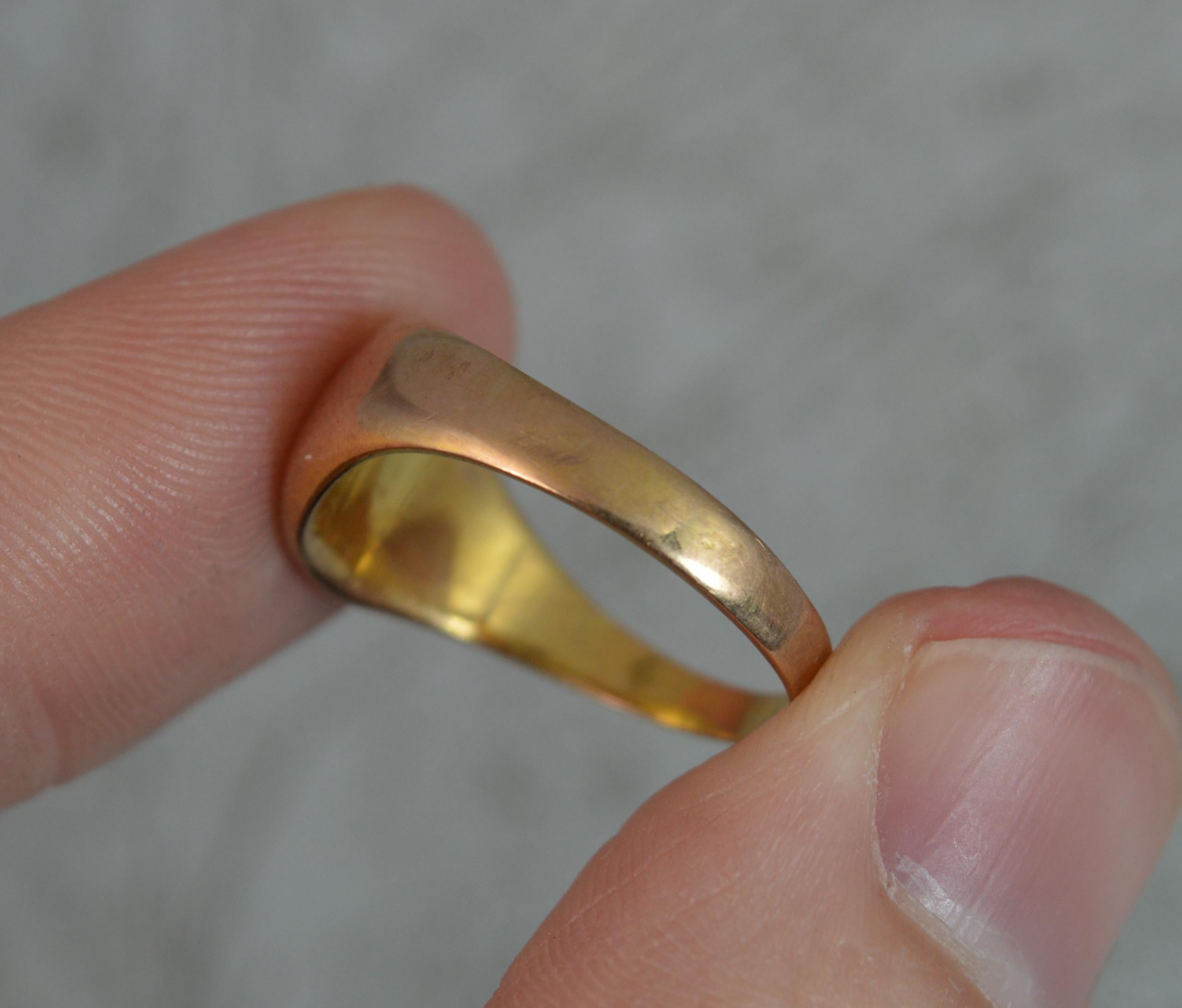 Victorian Lion Passant Intaglio 9 Carat Rose Gold Signet Intaglio Ring 2
