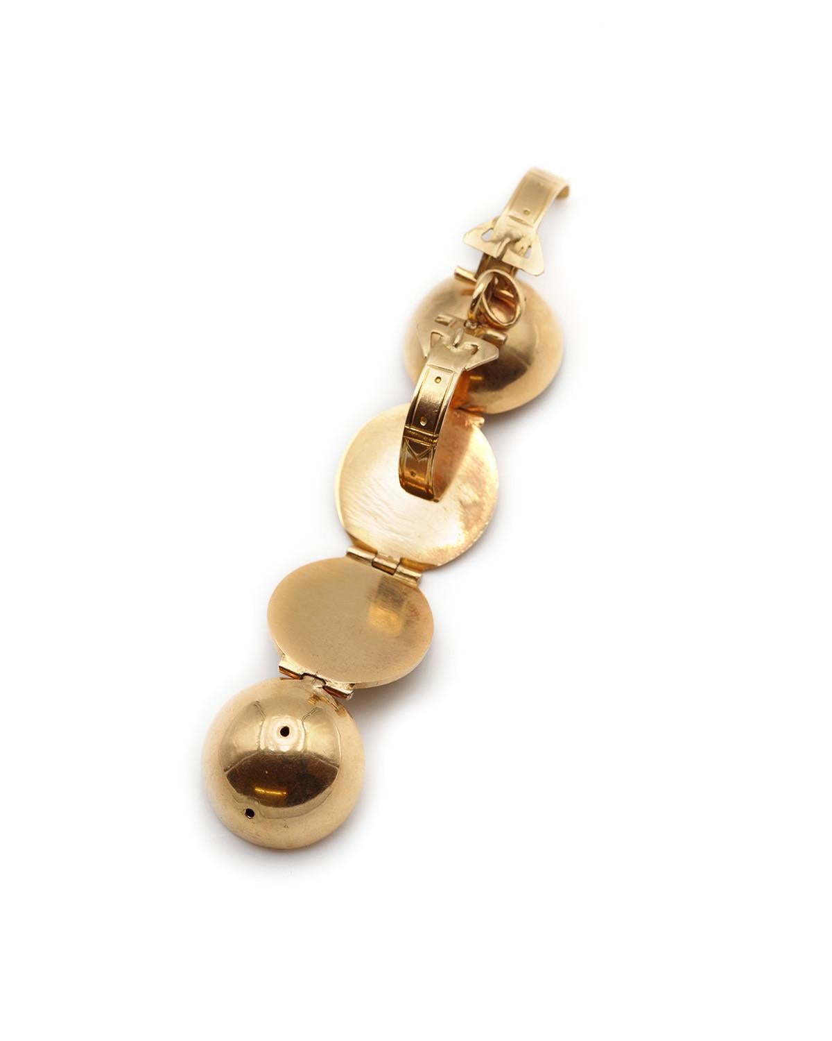 Ciondolo a forma di medaglione vittoriano in oro 18 carati, ciondolo a forma di orbita, medaglione in vendita 2