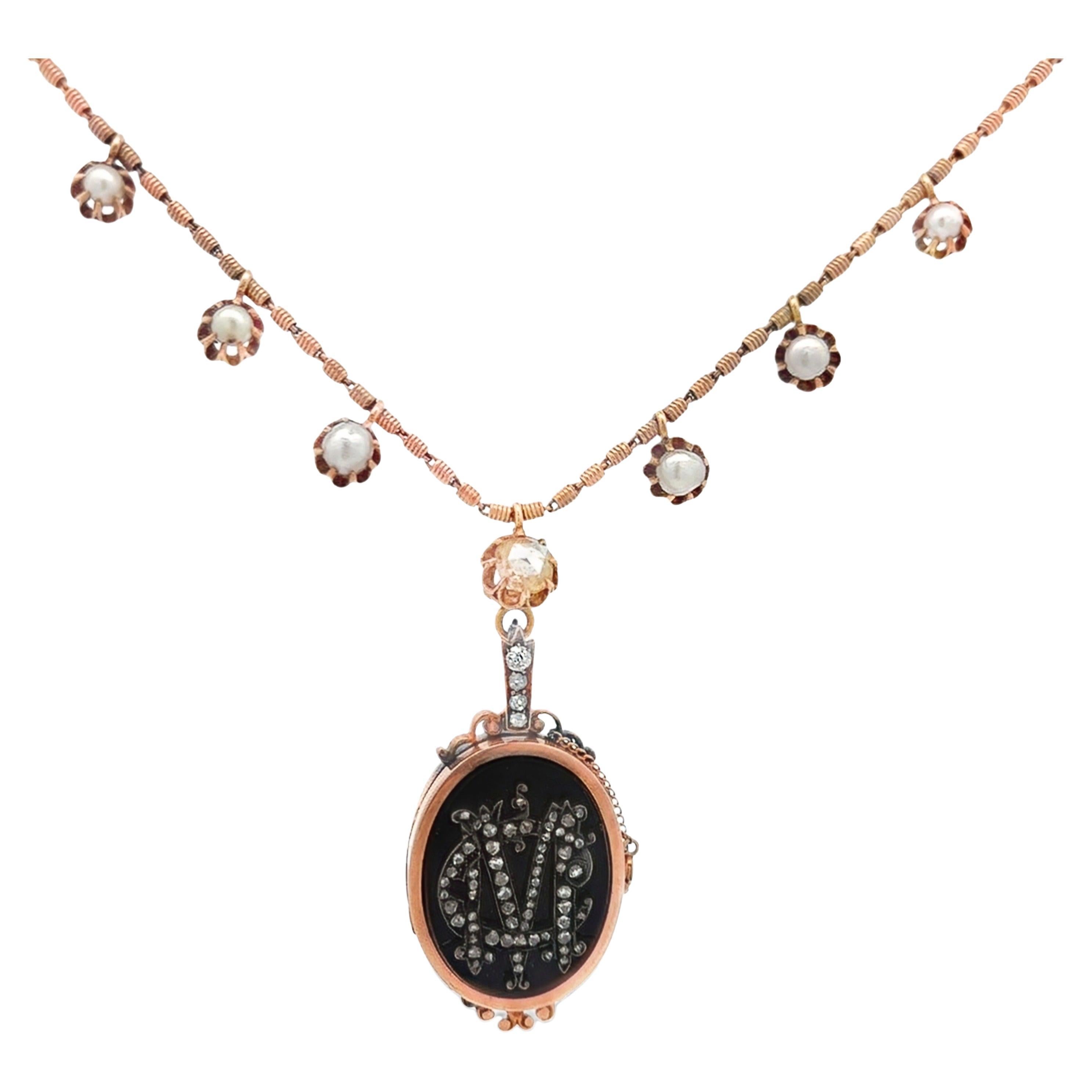 Collar relicario victoriano en venta