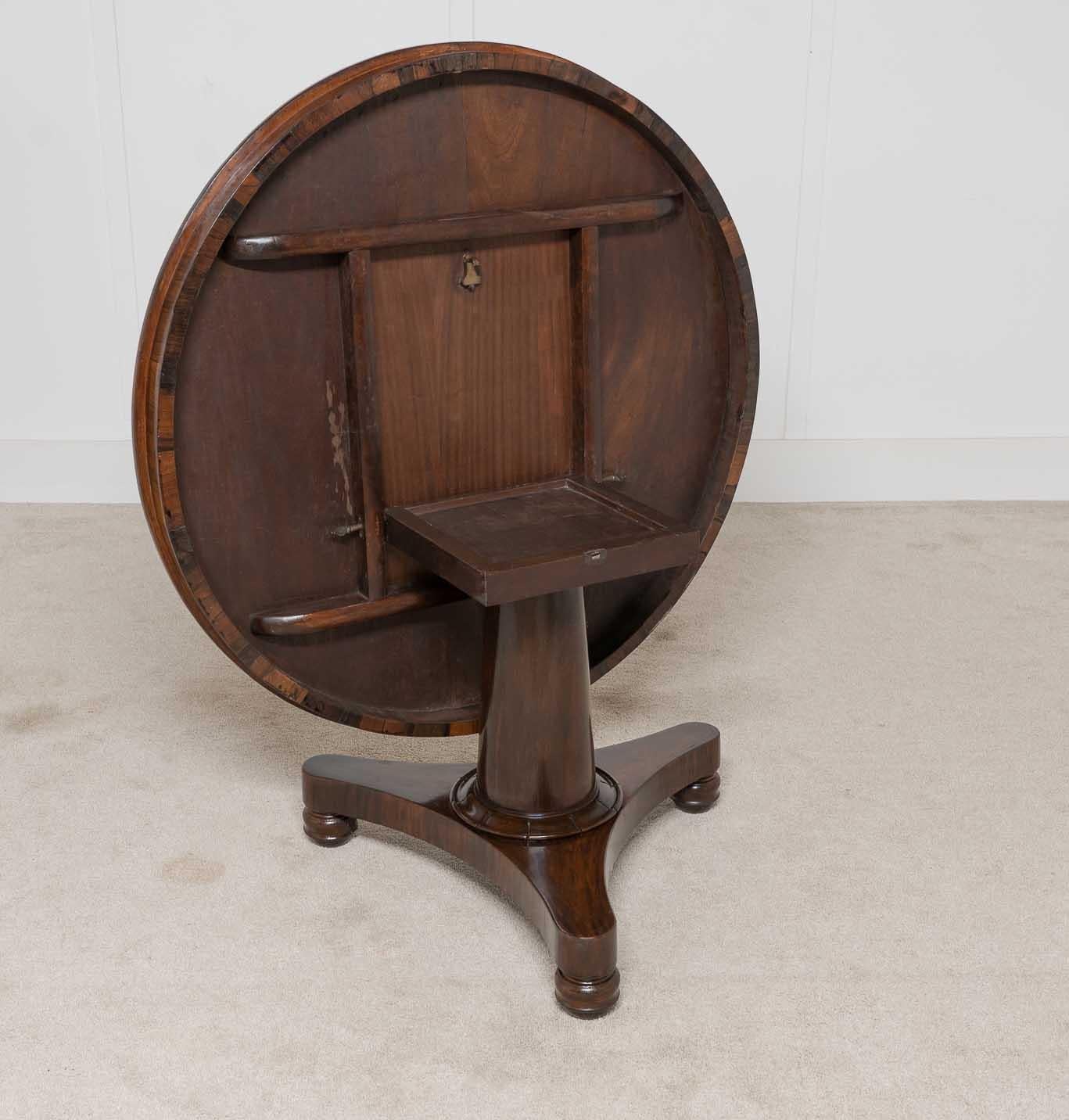 Late 19th Century Victorian Loo Table Round Dining Centre Tilt Top 1880 For Sale