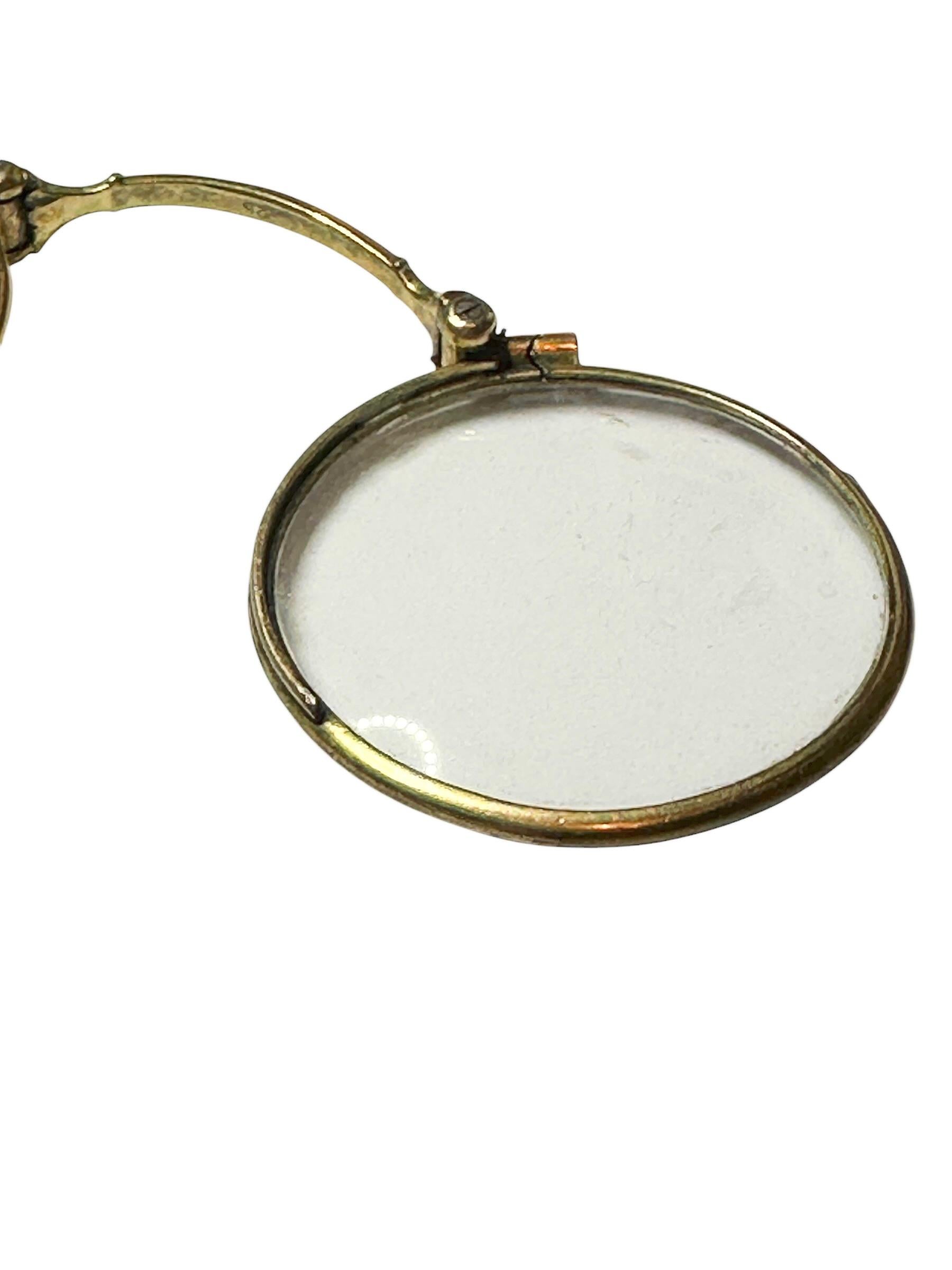 Austrian Victorian Lorgnette Opera Glasses Folding Spectacles Antique Austria 1890s