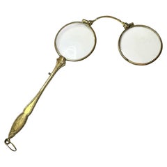 Victorian Lorgnette Opera Glasses Folding Spectacles Antique Austria 1890s