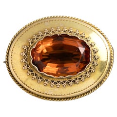 Citrine Brooches