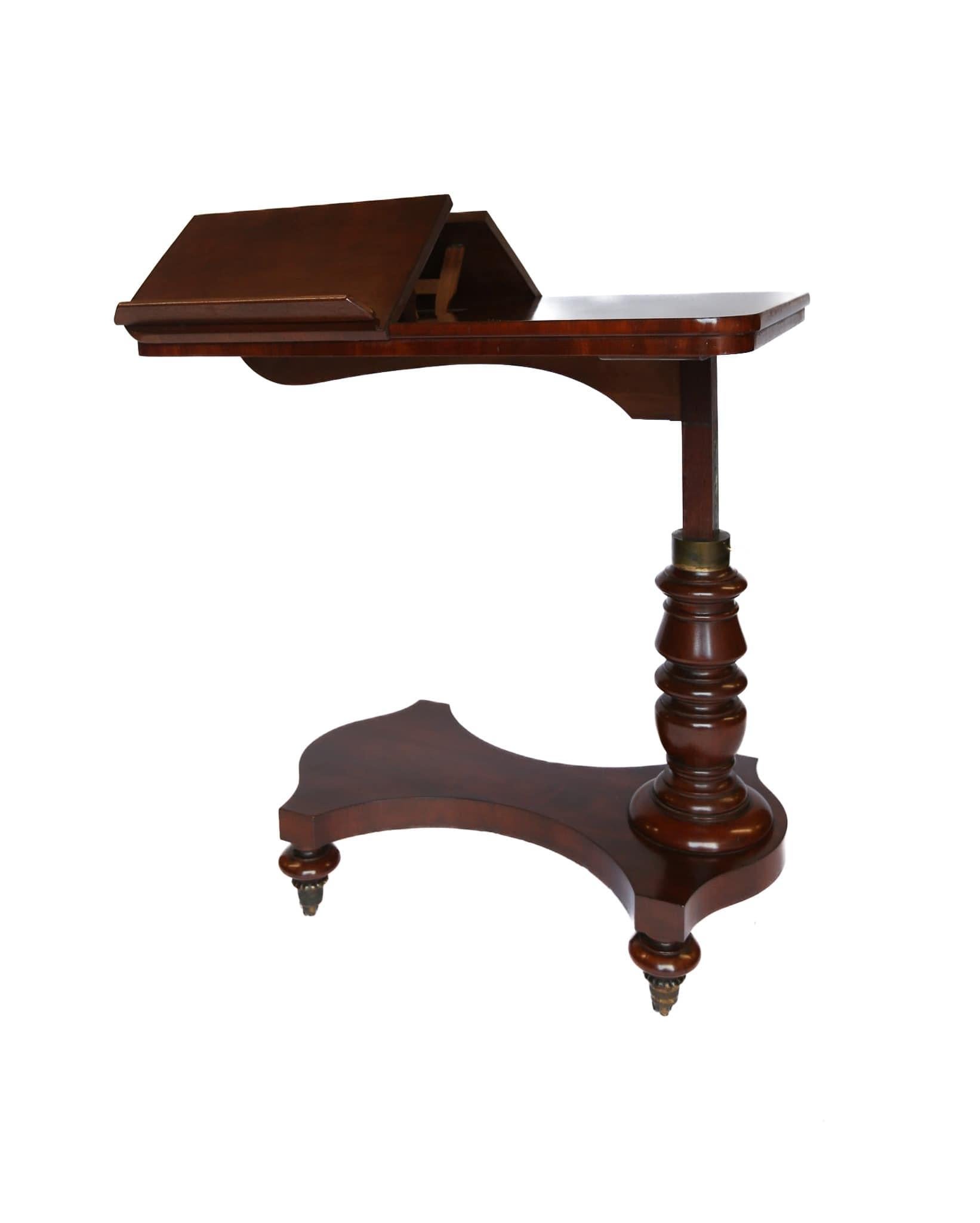 George IV Victorian Mah double lectern Reading Table 1830s For Sale