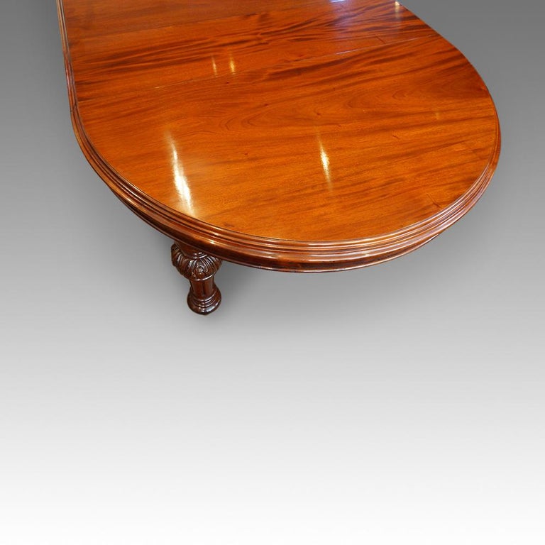 Victorian Mahogany 12Seat Extending Dining Table For Sale at 1stdibs