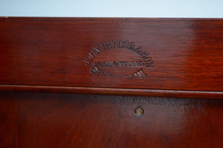 Victorian Mahogany 3Door Bookcase by John Taylor and Son, Edinburgh at