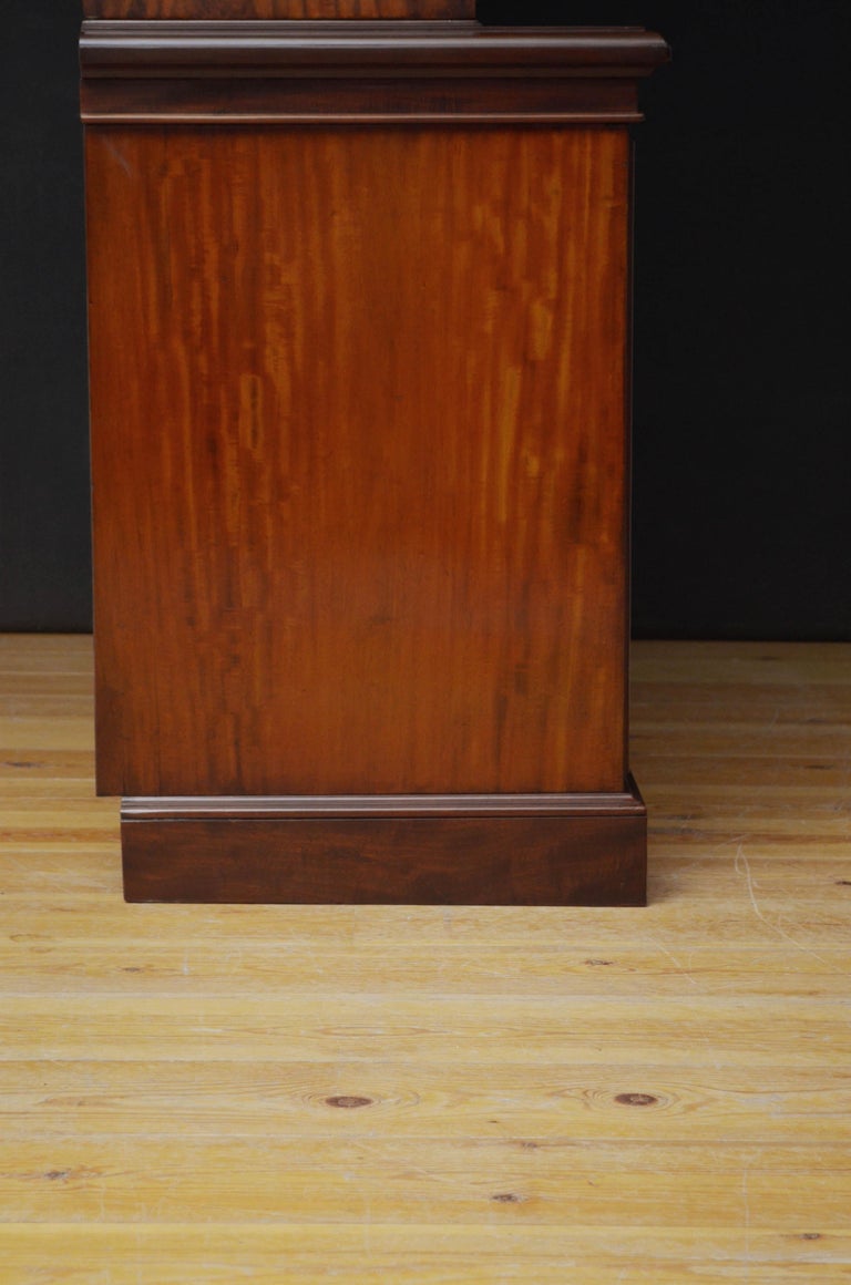 Victorian Mahogany 3Door Bookcase by John Taylor and Son, Edinburgh at