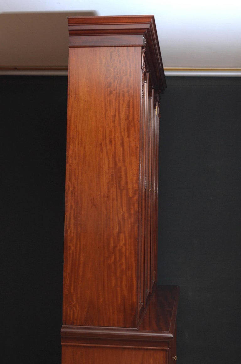 Victorian Mahogany 3Door Bookcase by John Taylor and Son, Edinburgh at 1stDibs