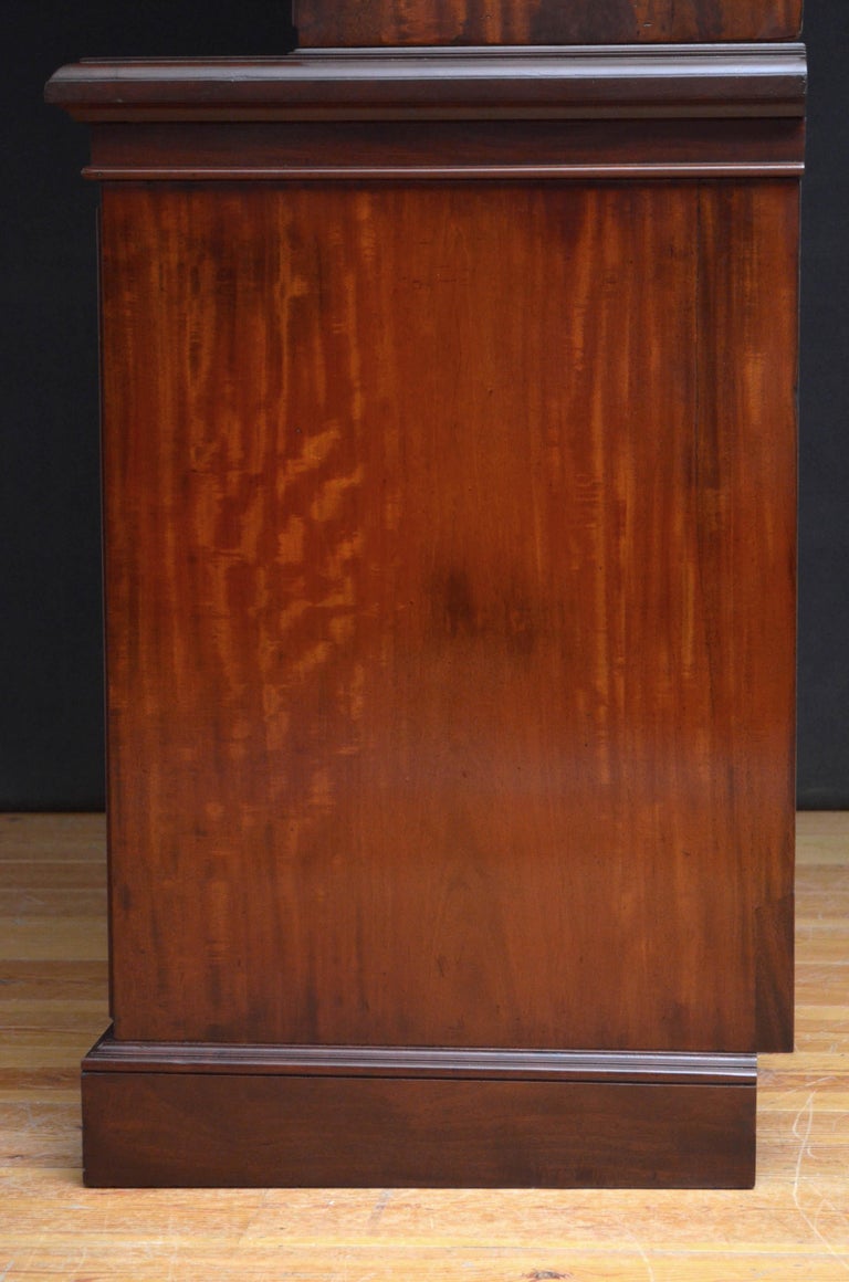Victorian Mahogany 3Door Bookcase by John Taylor and Son, Edinburgh at