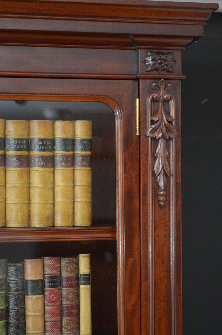 Victorian Mahogany 3Door Bookcase by John Taylor and Son, Edinburgh at