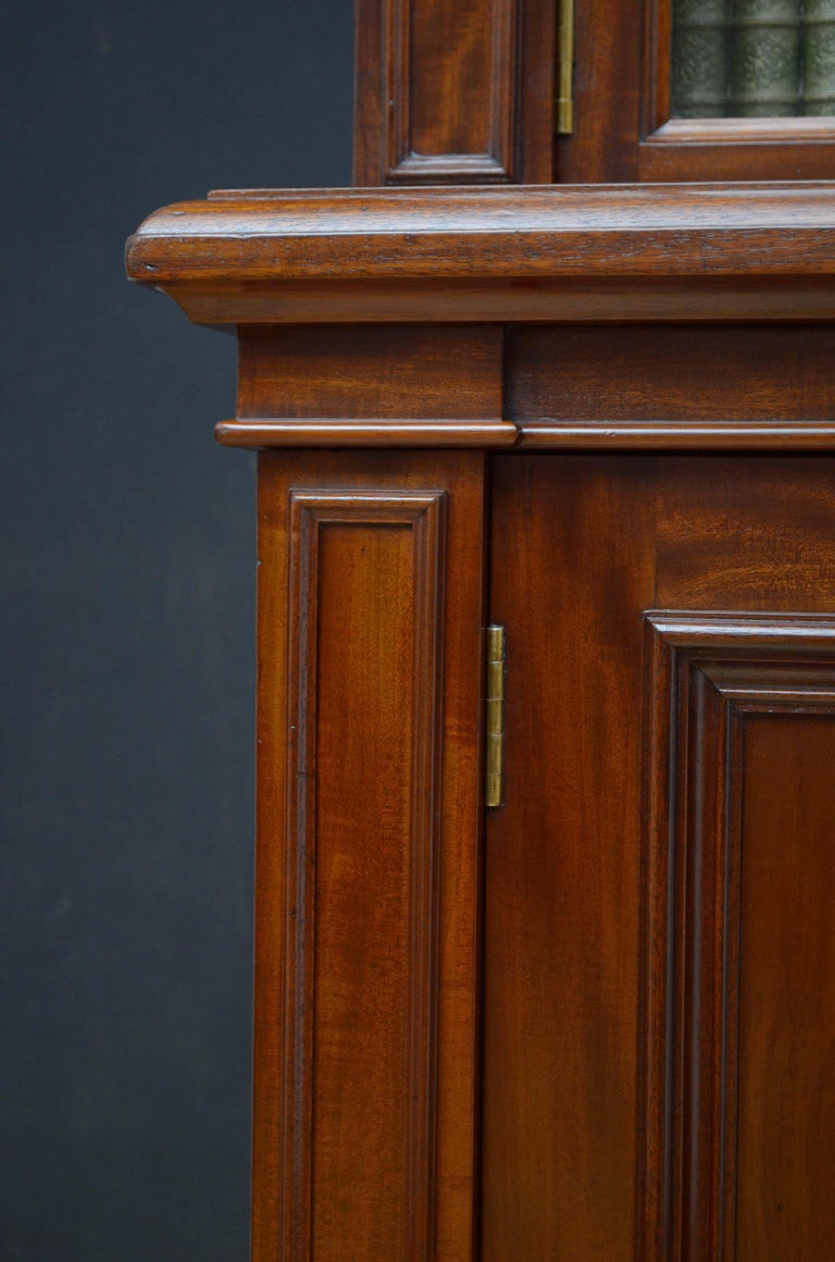 Victorian Mahogany 3Door Bookcase by John Taylor and Son, Edinburgh at
