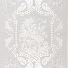 Victorian Mahogany Acid Etched Glass Door