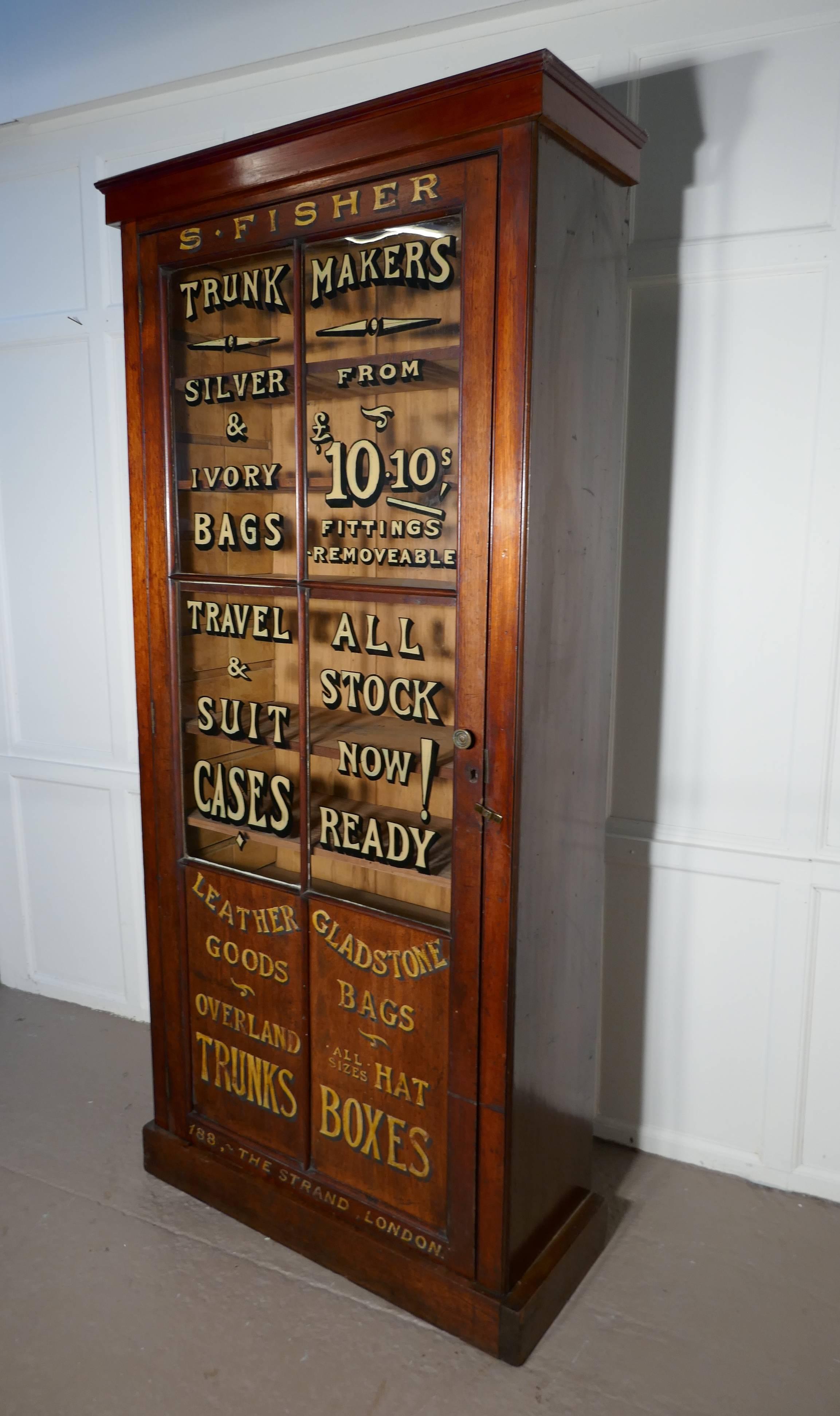 19th Century Victorian Mahogany Advertising Shop Display Cupboard