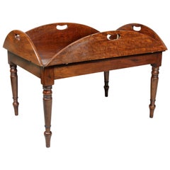 Victorian Mahogany and Brass Butlers Tray Coffee Table