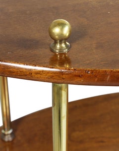 Victorian Mahogany and Brass Campaign Table