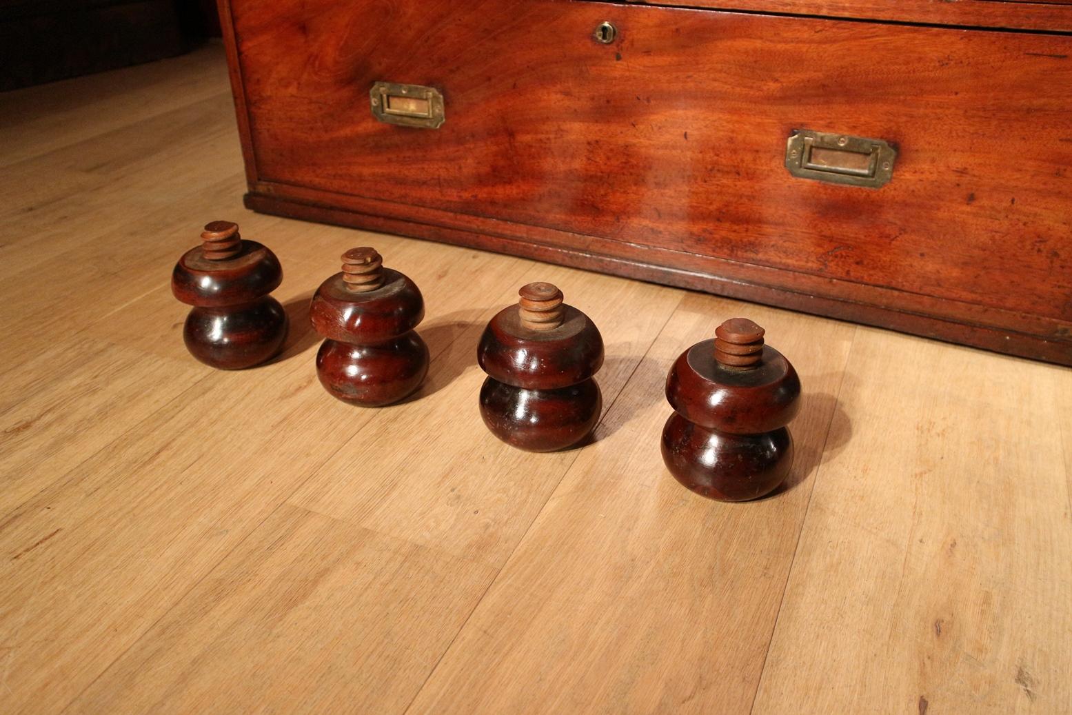 Victorian Mahogany and Brass Military Officer’s Campaign Chest 9