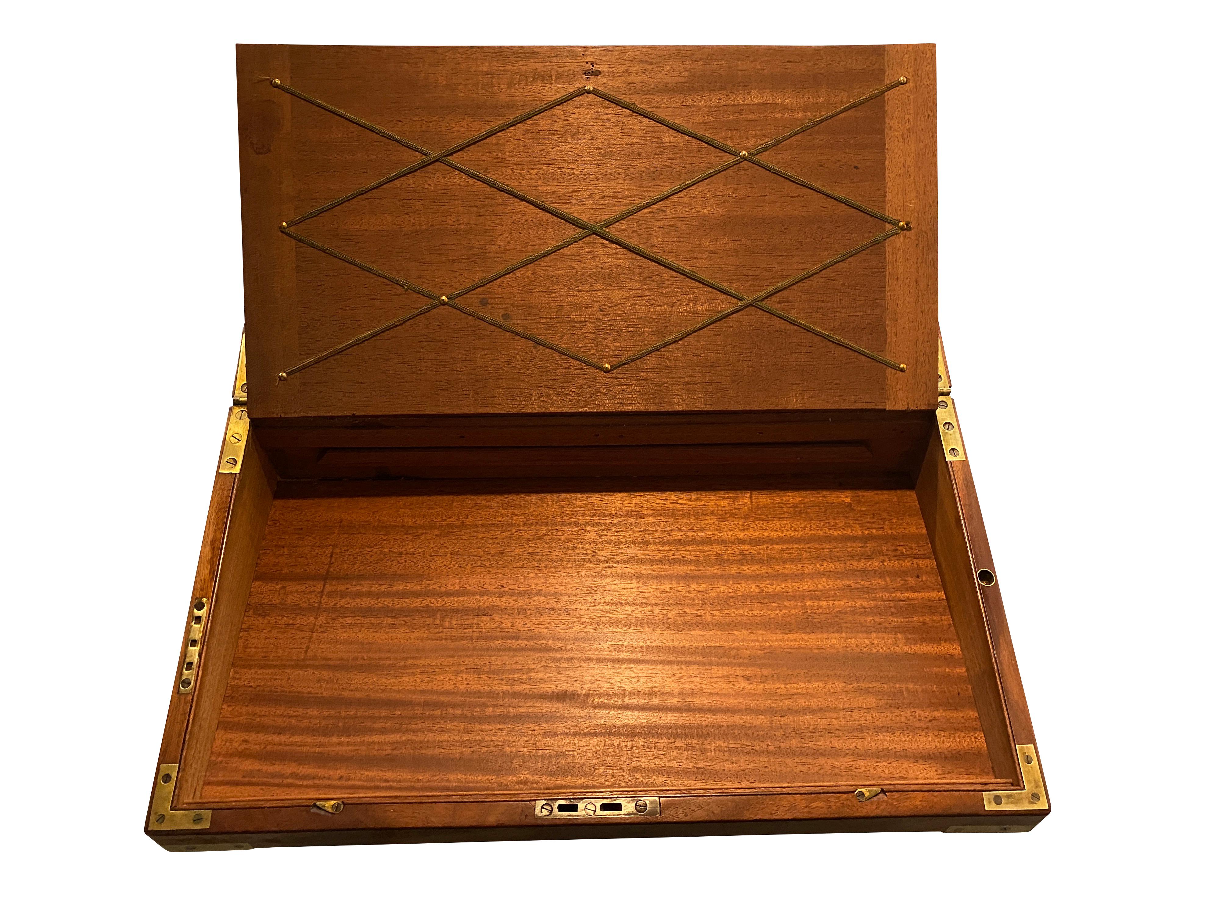 Victorian Mahogany and Brass Mounted Box on Stand 5