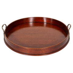 Victorian Mahogany and Brass Tray