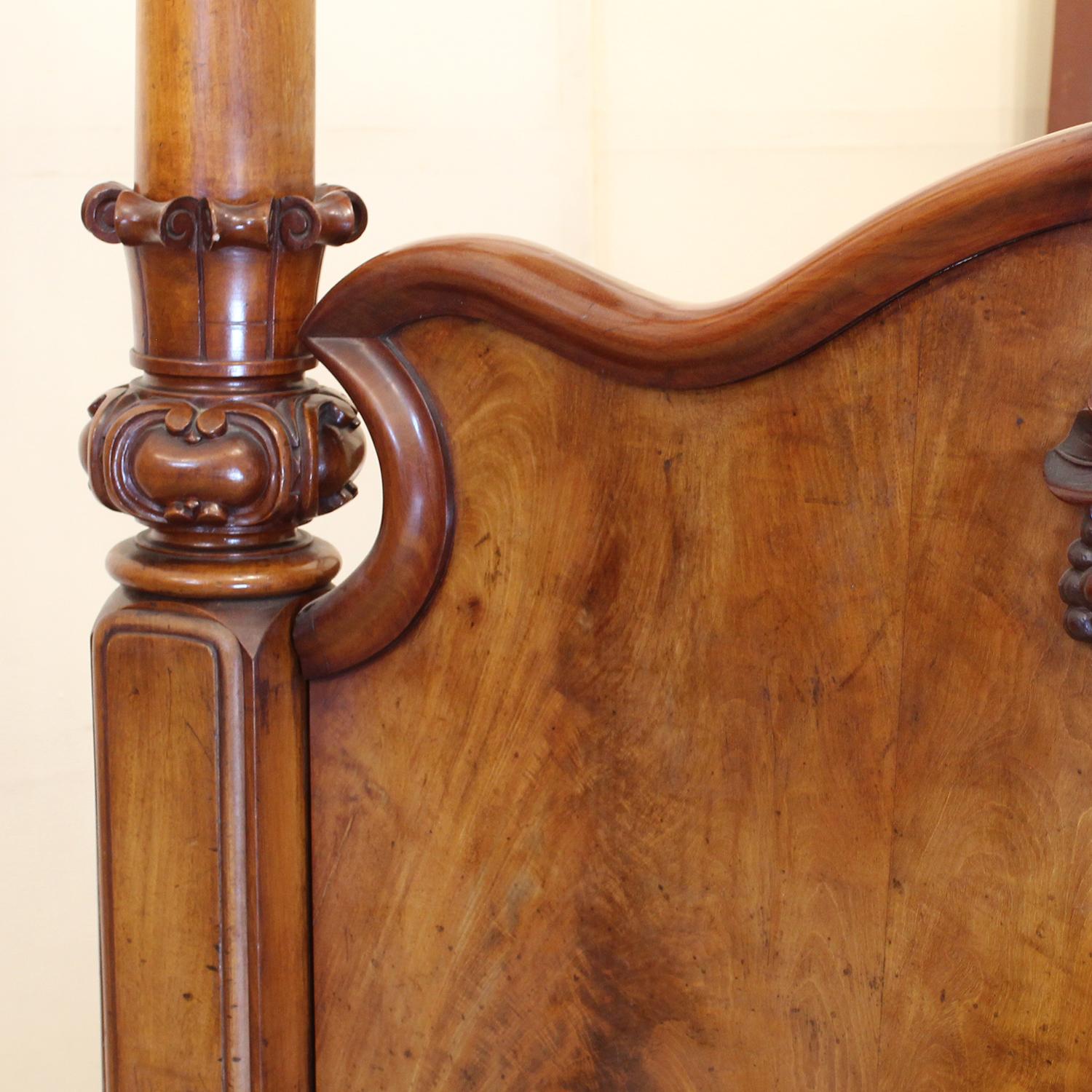 Victorian Mahogany Antique Four Poster Bed, W4P9 In Good Condition For Sale In Wrexham, GB