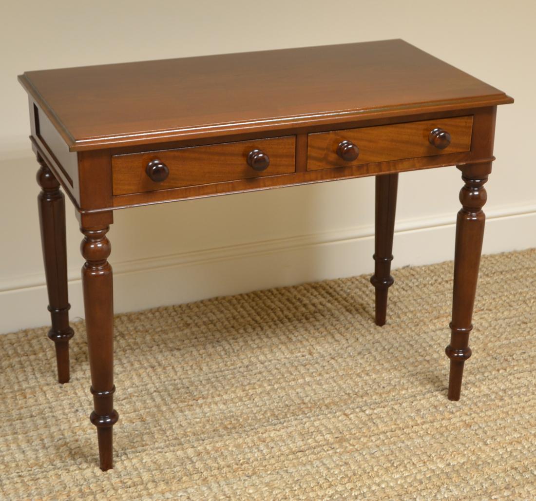 Victorian Mahogany Antique Side Table or Writing Table 1