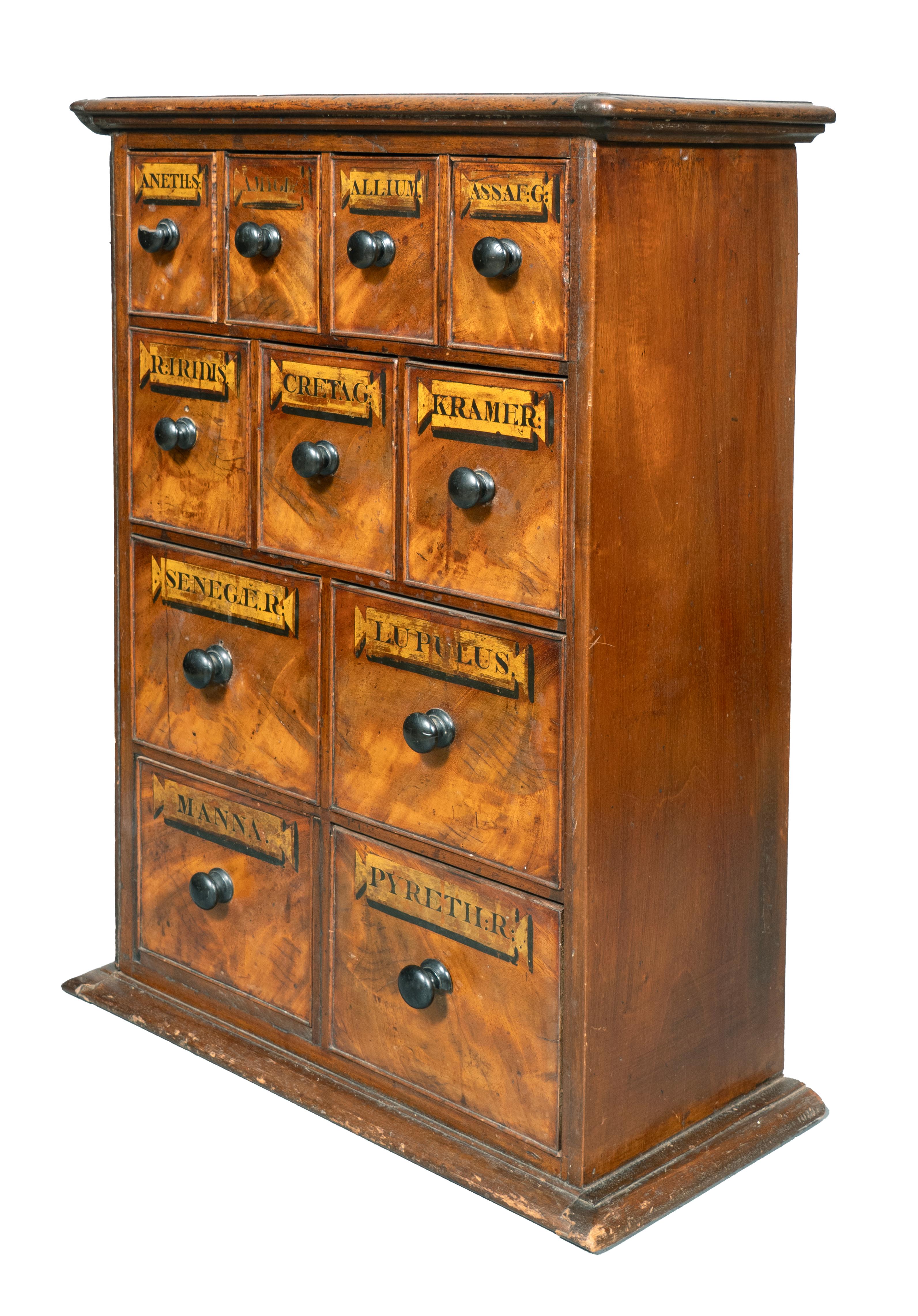 Victorian Mahogany Apothecary Chest For Sale 1