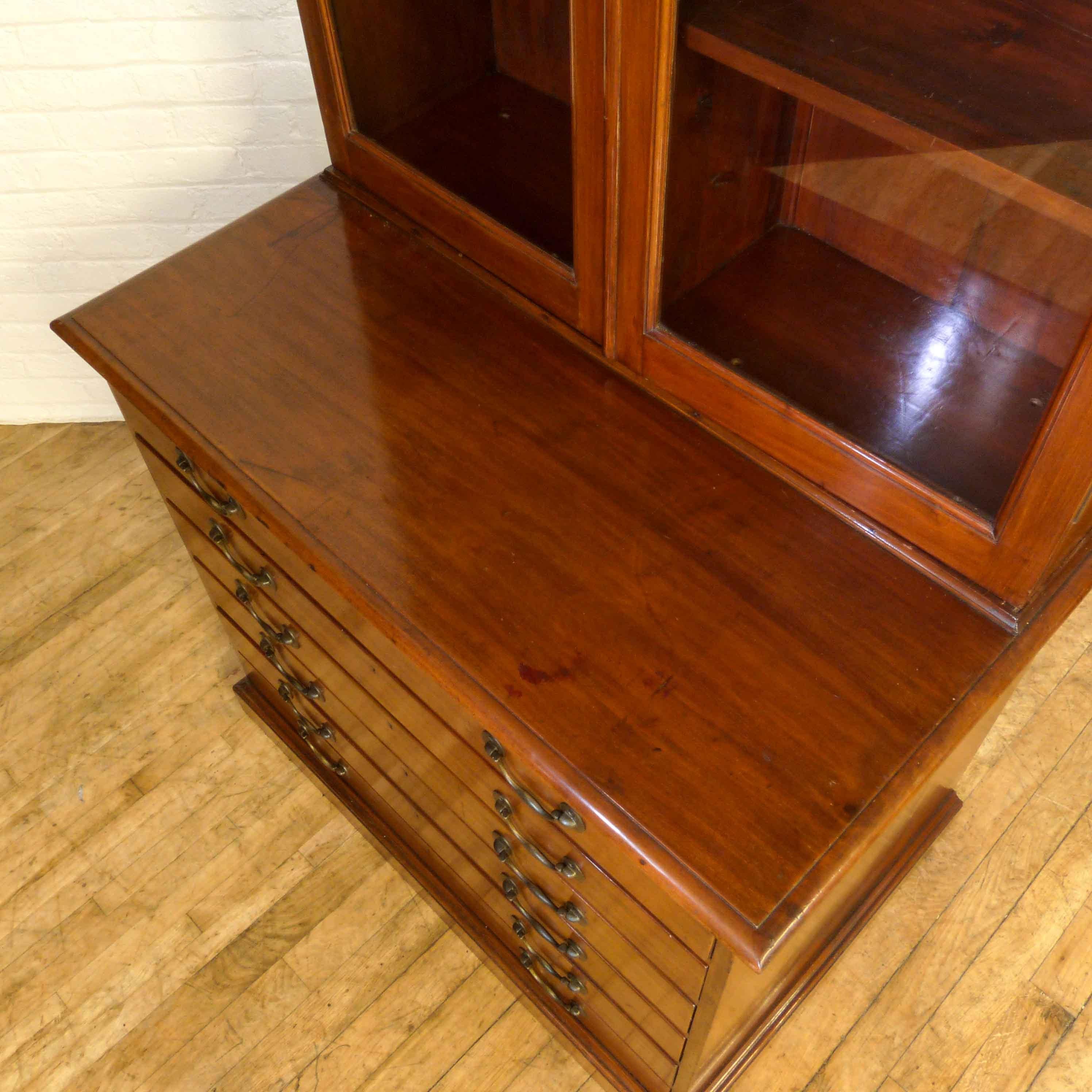Victorian Mahogany Architects Bookcase In Good Condition For Sale In Manchester, GB