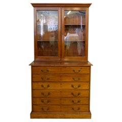 Victorian Mahogany Architects Bookcase