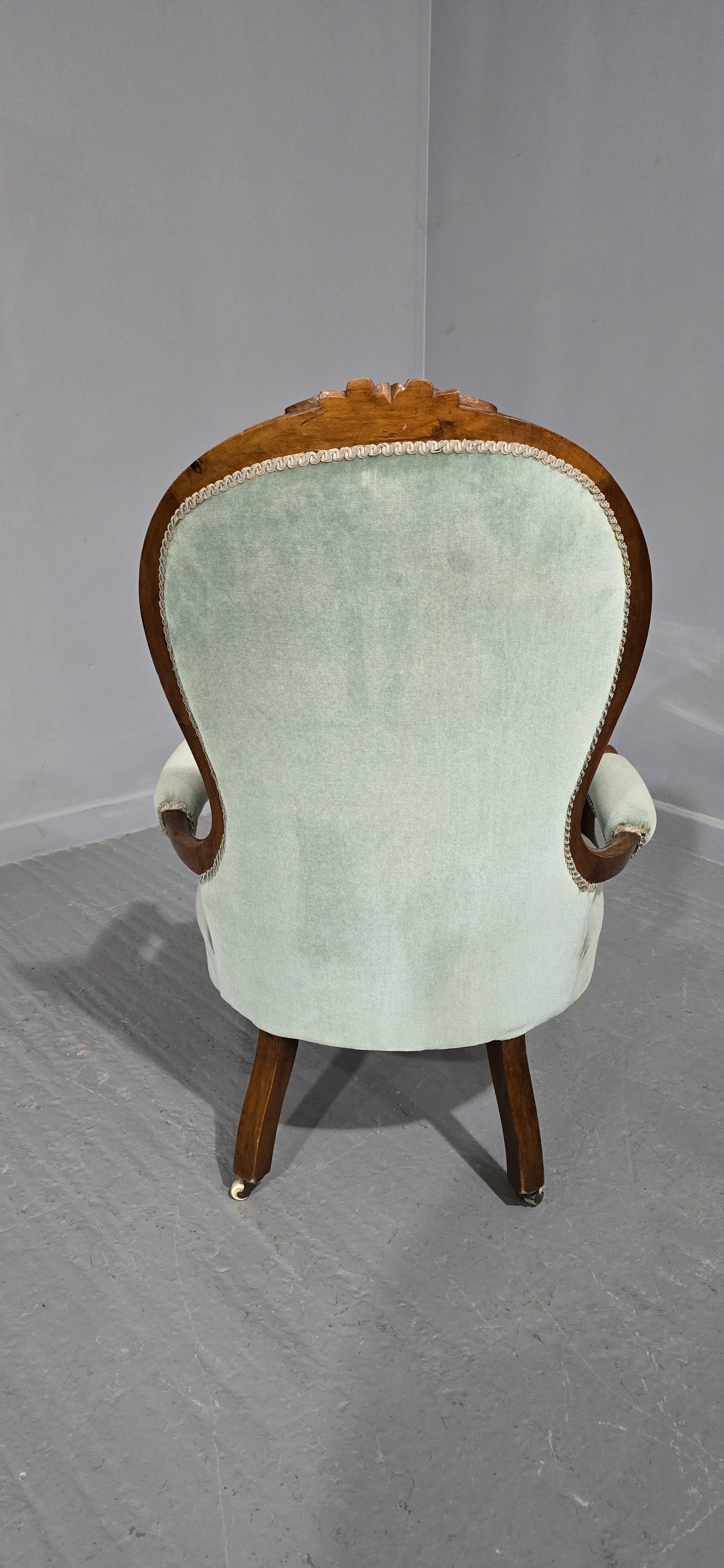 Sillón victoriano de caoba en Bueno estado para la venta en Swadlincote, GB