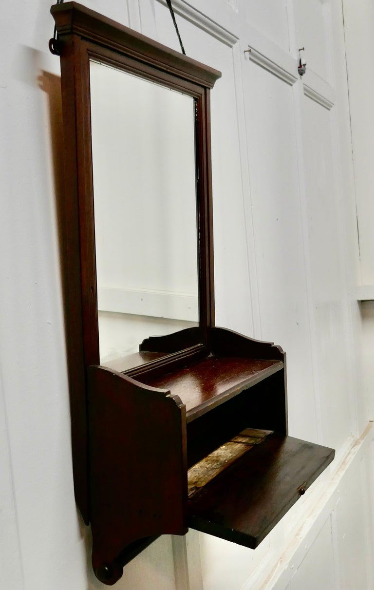 Victorian Mahogany Bathroom Wall Mirror with Towel Rail at 1stDibs ...