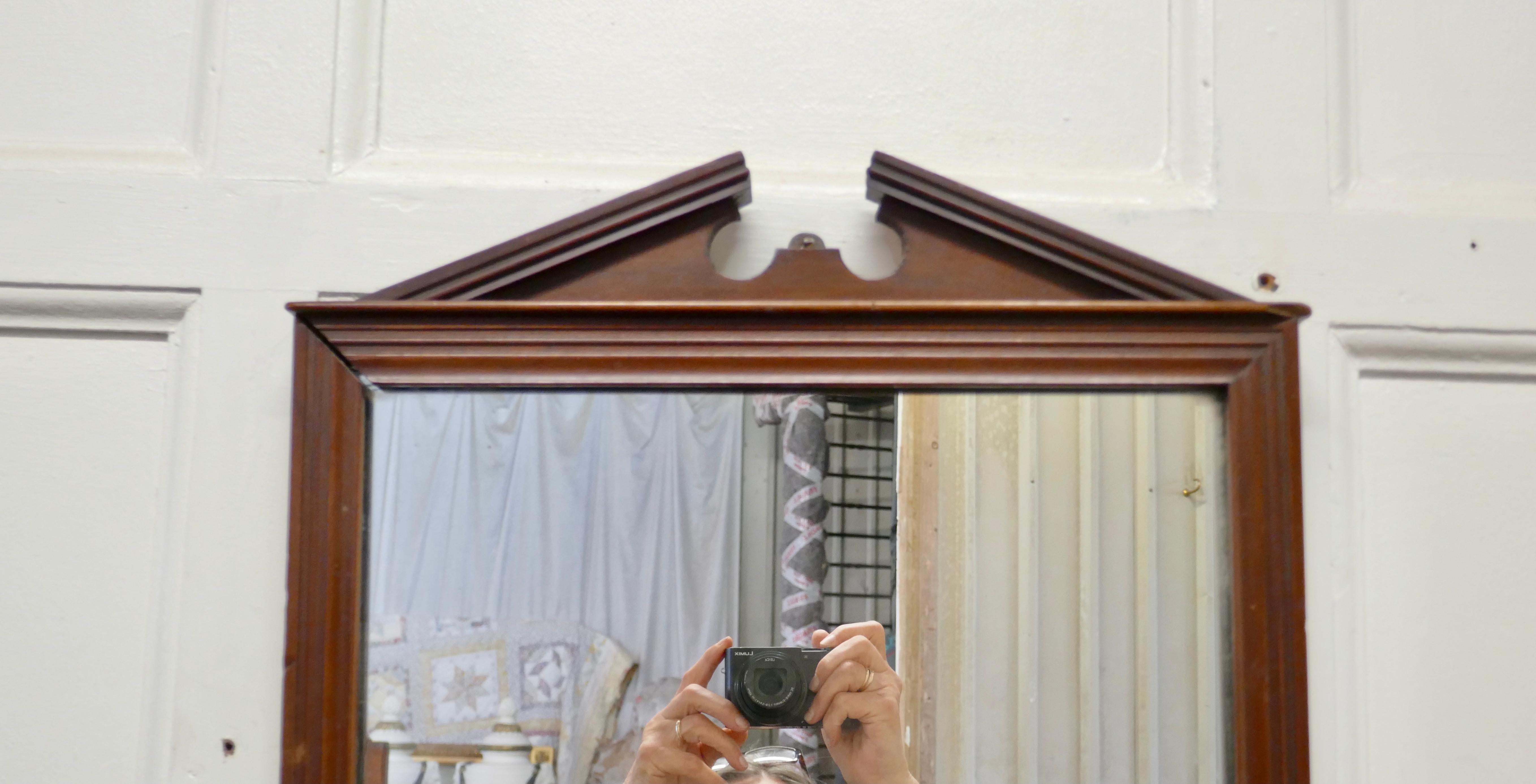 Victorian Mahogany Bathroom Wall Mirror with Towel Rail 1