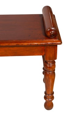 Victorian Mahogany Bench Attributed To Shoolbred