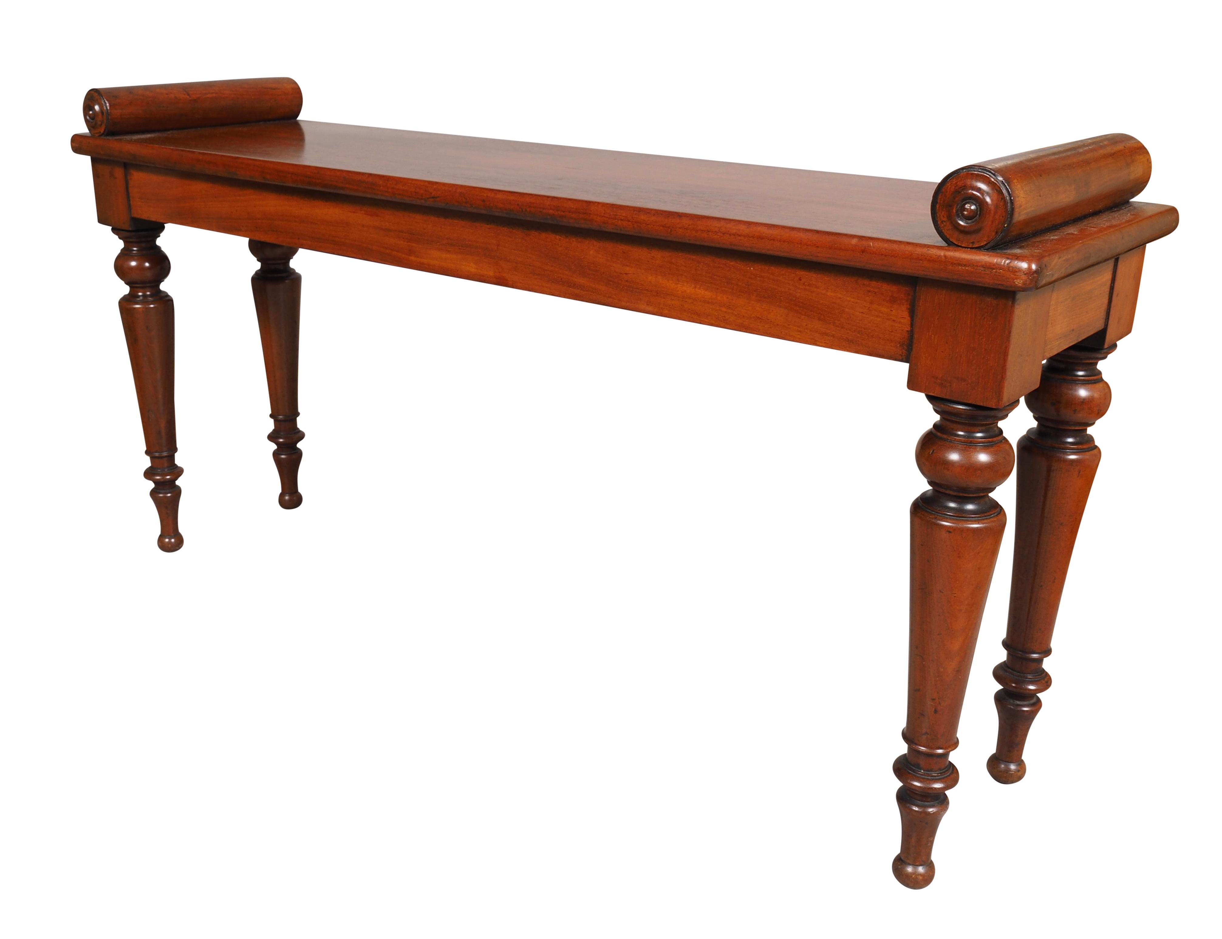Acajou Banc victorien par Johnstone & Jeanes en vente