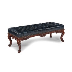 Sgabello vittoriano in mogano