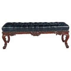 Viktorianischer Mahagoni-Bankhocker