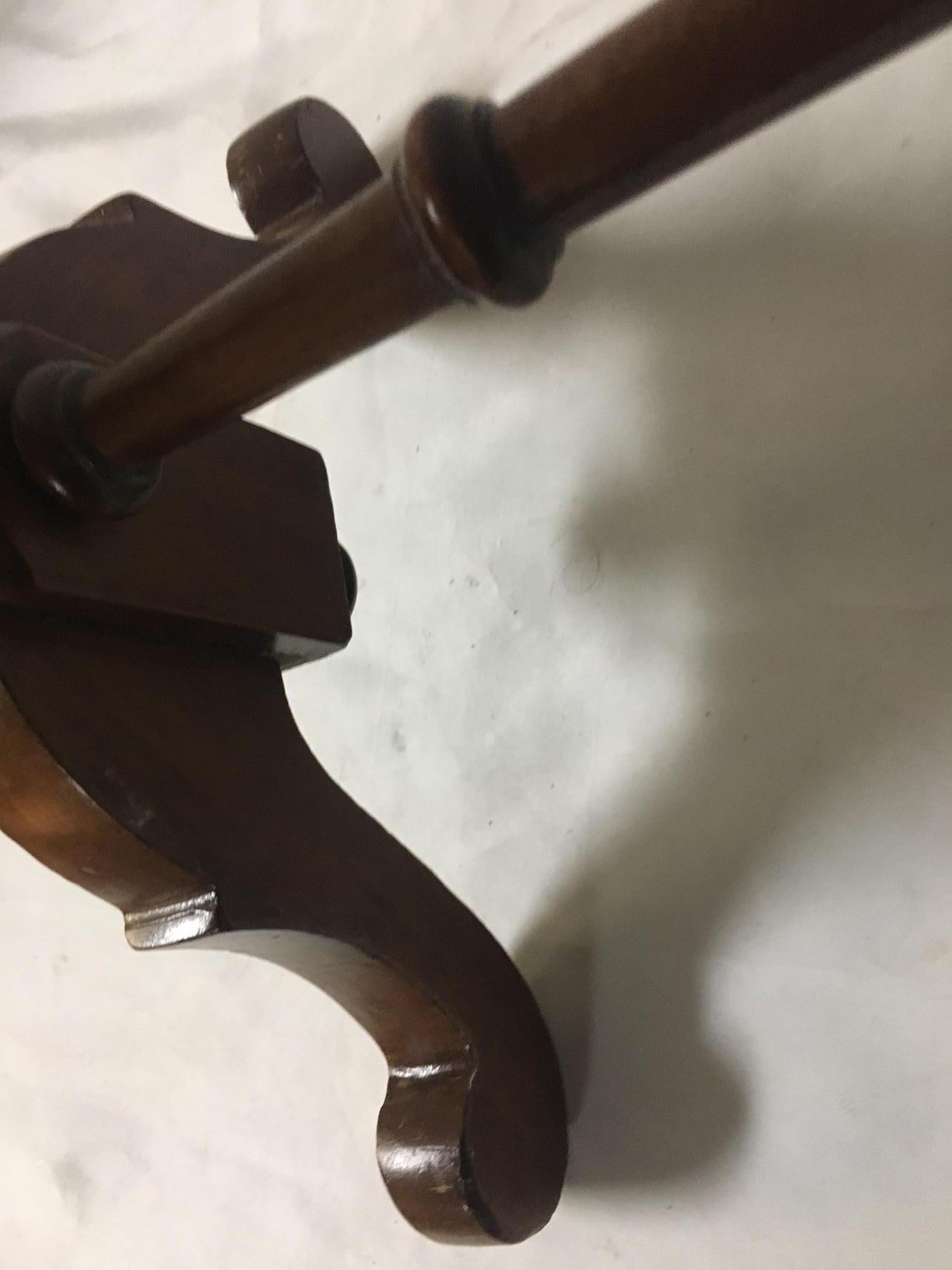 Victorian Mahogany Blanket or Towel Stand with Barley Twist Spindels For Sale 4