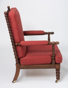 Victorian Mahogany “Bobbin” Armchair, England, circa 1890