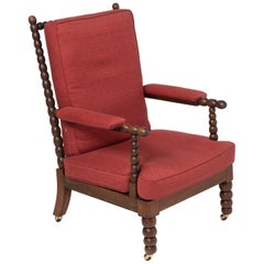 Victorian Mahogany “Bobbin” Armchair, England, circa 1890