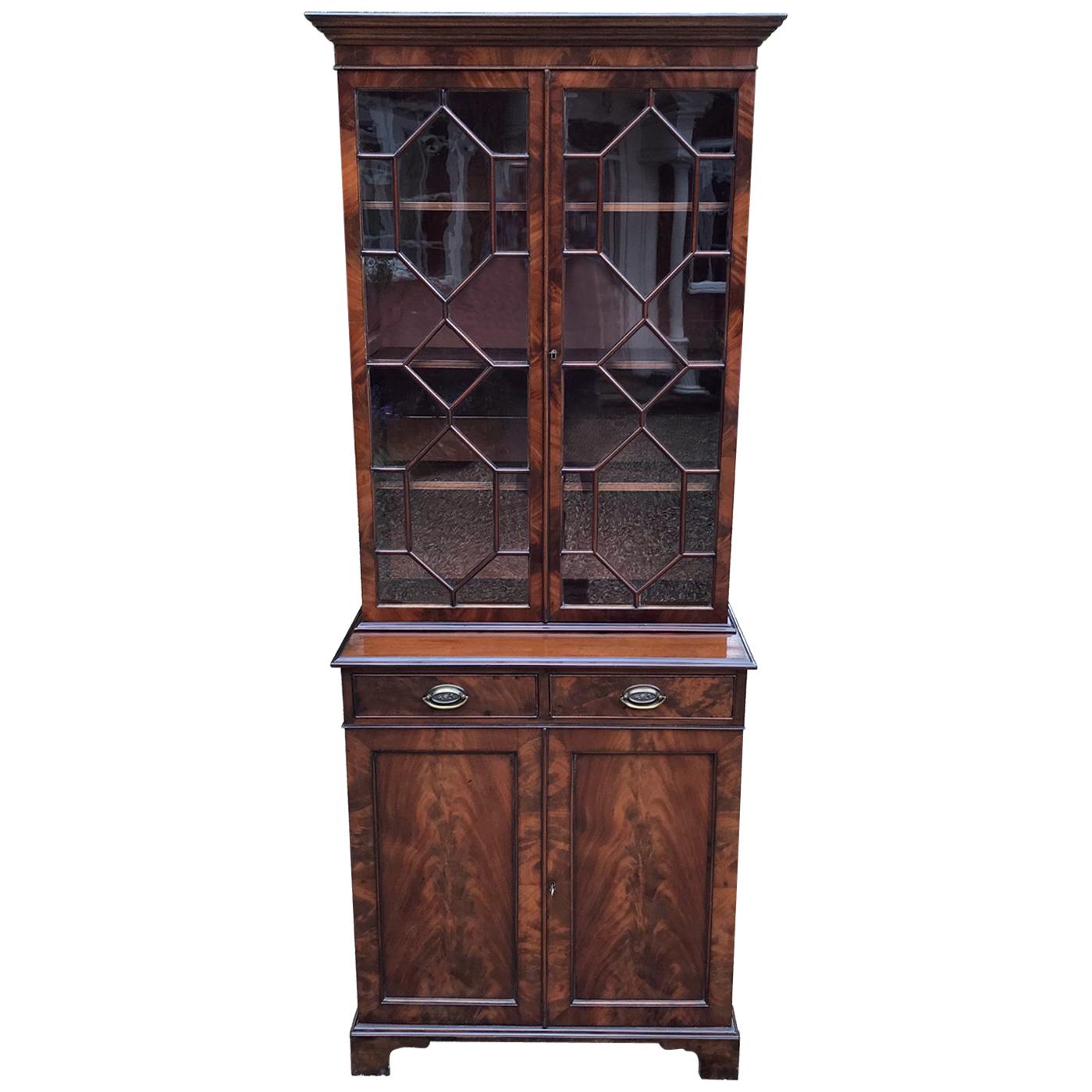 Victorian Mahogany Bookcase / Cupboard