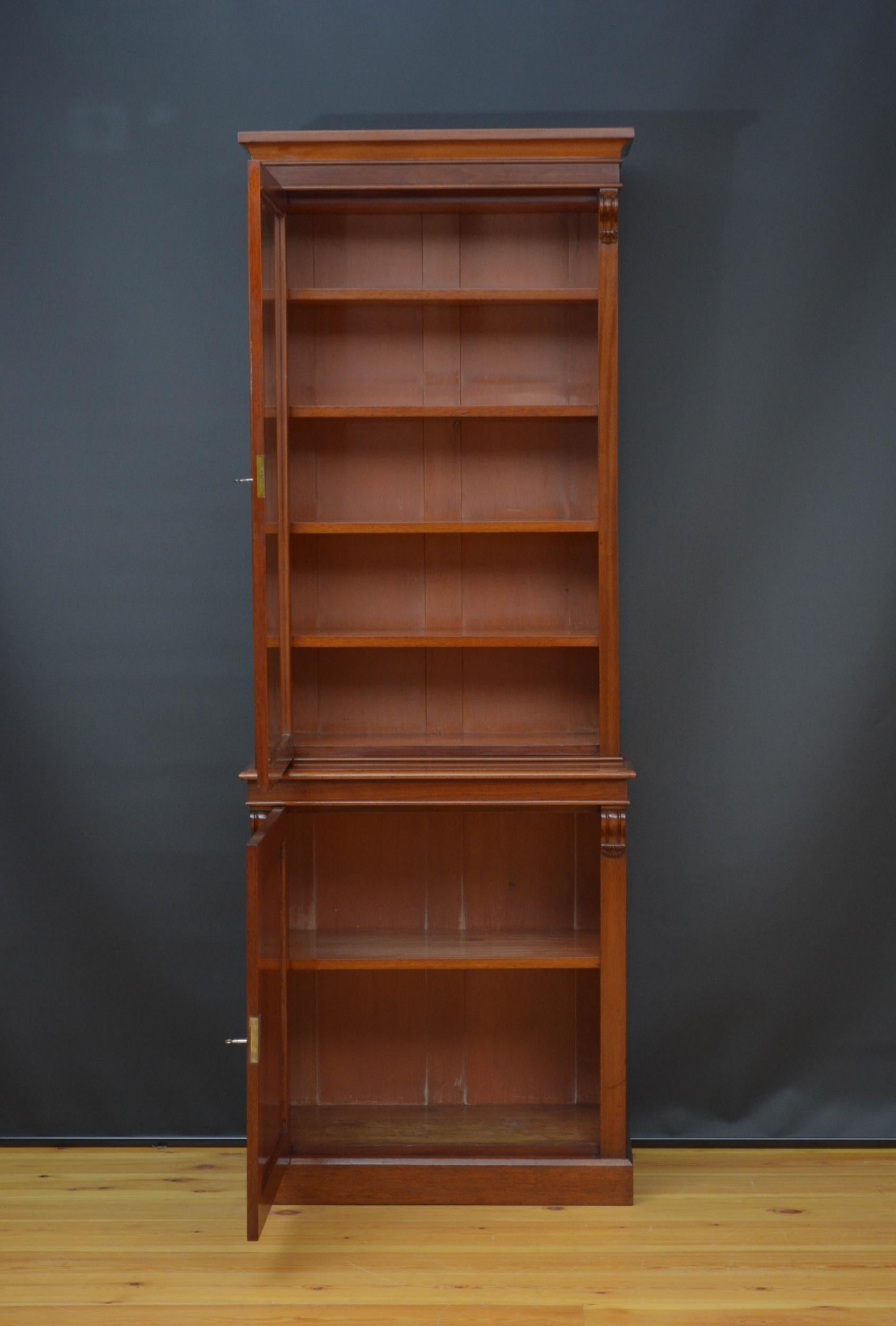 Victorian Mahogany Bookcase 7