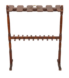 Portascarpe vittoriano in mogano