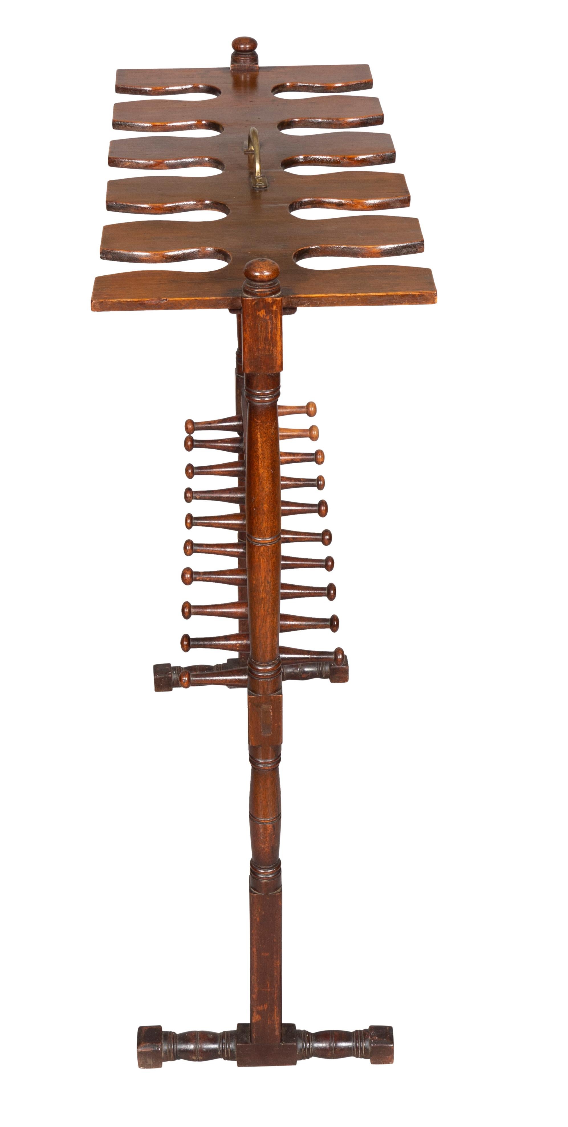 19th Century Victorian Mahogany Boot Rack For Sale