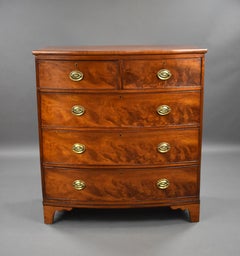 Victorian Mahogany Bow Front Chest of Drawers