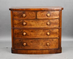 Victorian Mahogany Bow Front Chest of Drawers