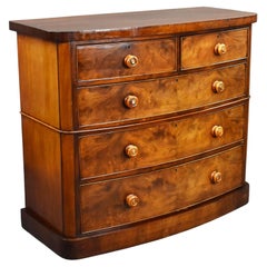 Victorian Mahogany Bow Front Chest of Drawers