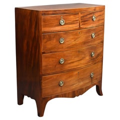Victorian Mahogany Bowfront Chest Drawers
