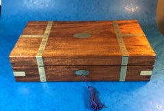 Victorian Mahogany Brassbound Box
