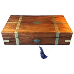 Victorian Mahogany Brassbound Box